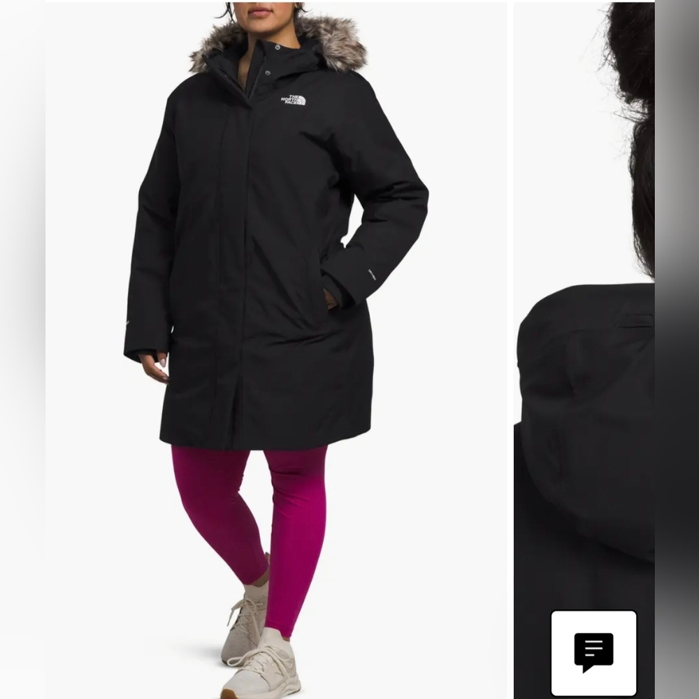 The North Face Women's Black Ski Jacket with Fur Trim